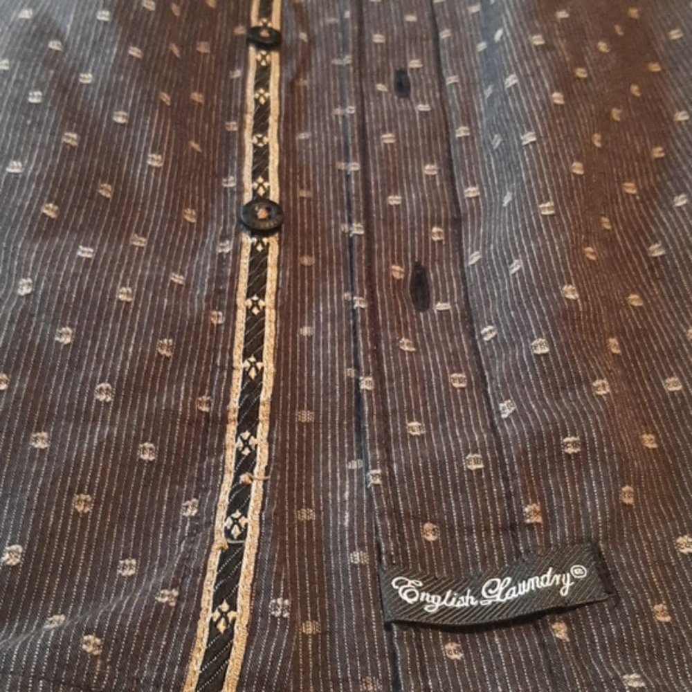 English Laundry Embroidered Western Button Front Size M - Picture 8 of 8